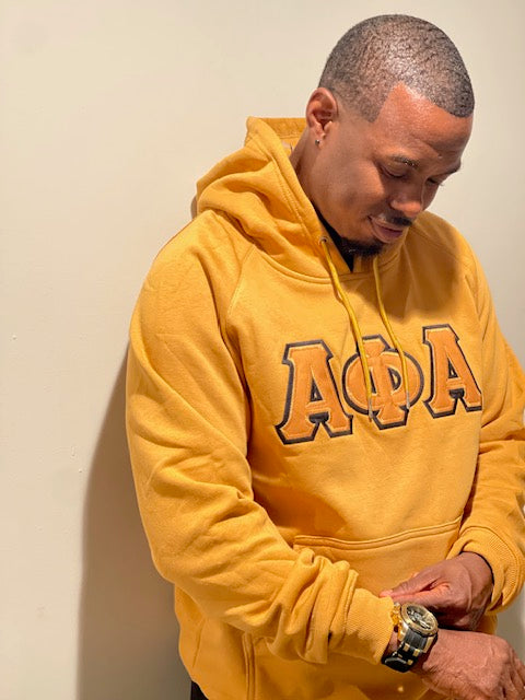 Alpha Old Gold Premium Hoodie