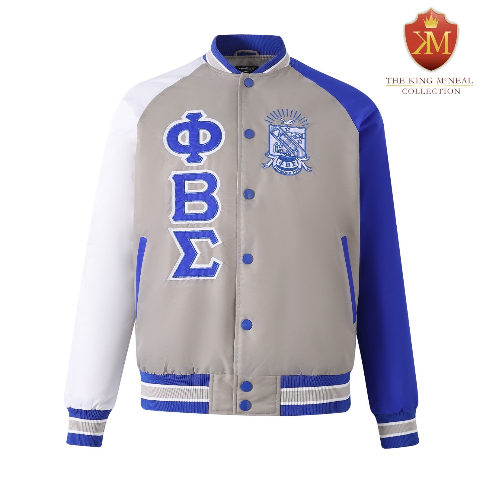 Grey Sigma Bomber Jacket