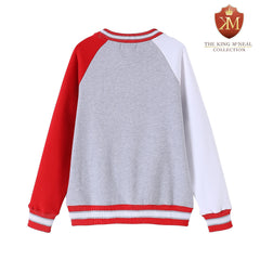 Delta Grey Crest Chenille Crewneck