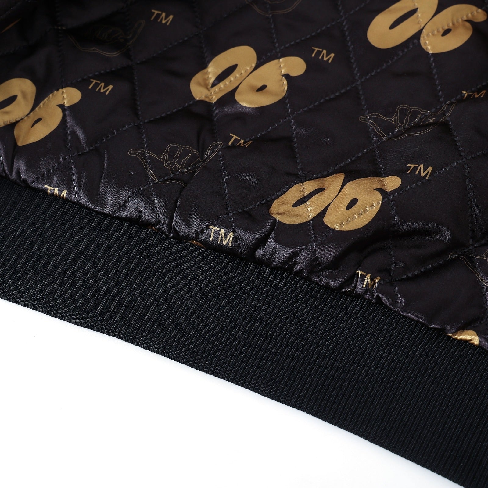 Alpha Old Gold Bomber Jacket Custom Lining