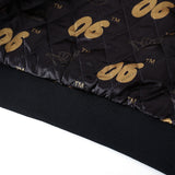 Alpha Old Gold Bomber Jacket Custom Lining