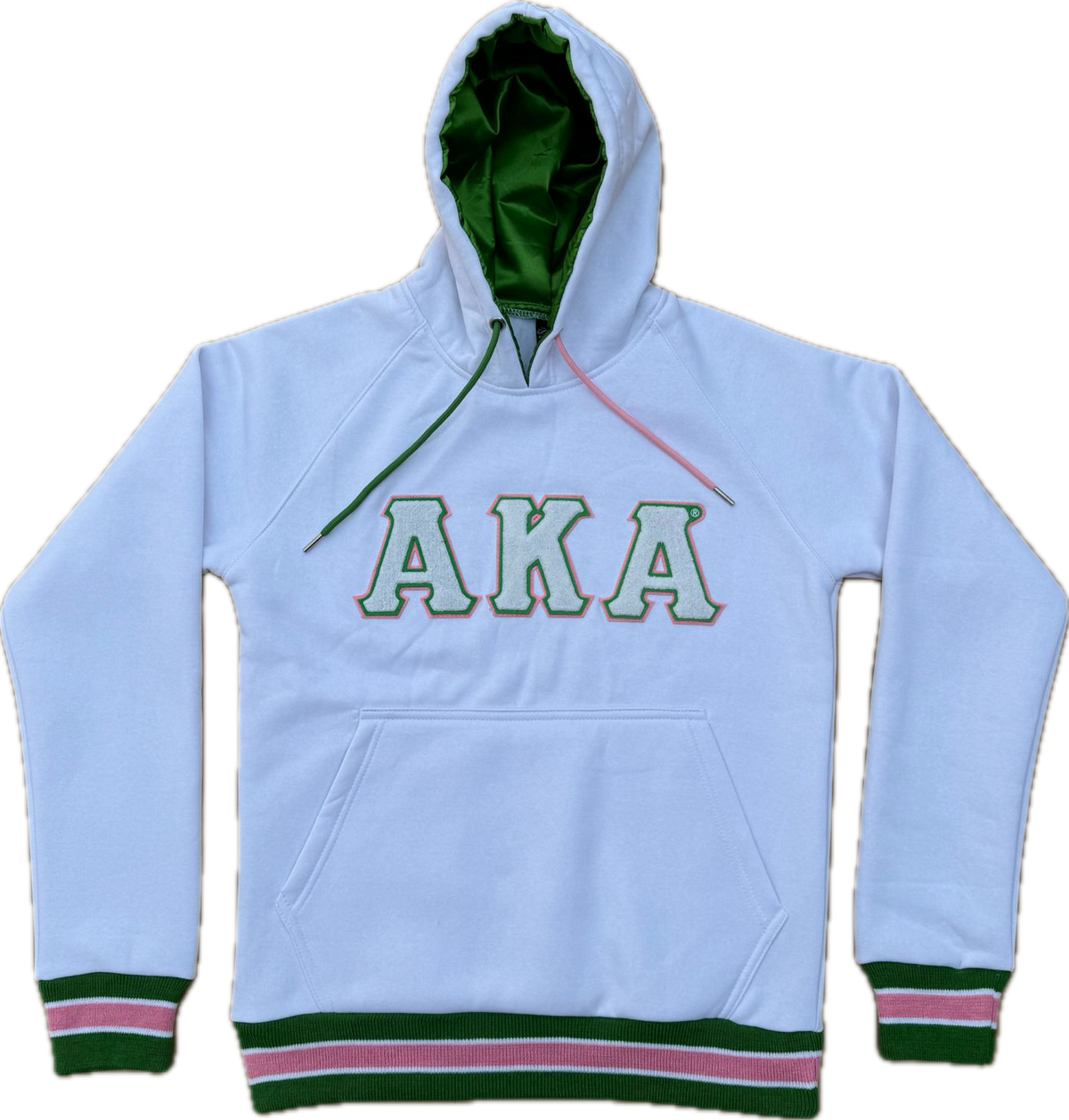 AKA White Chenille Hoodie