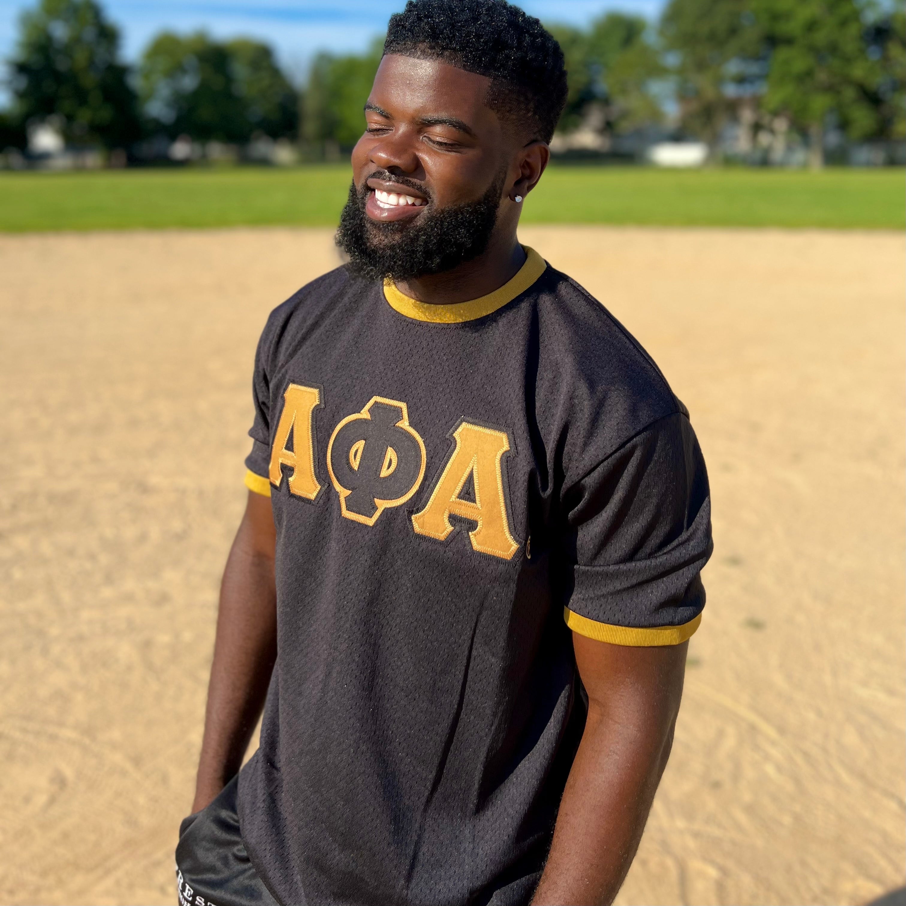 Black Alpha Baseball Jersey