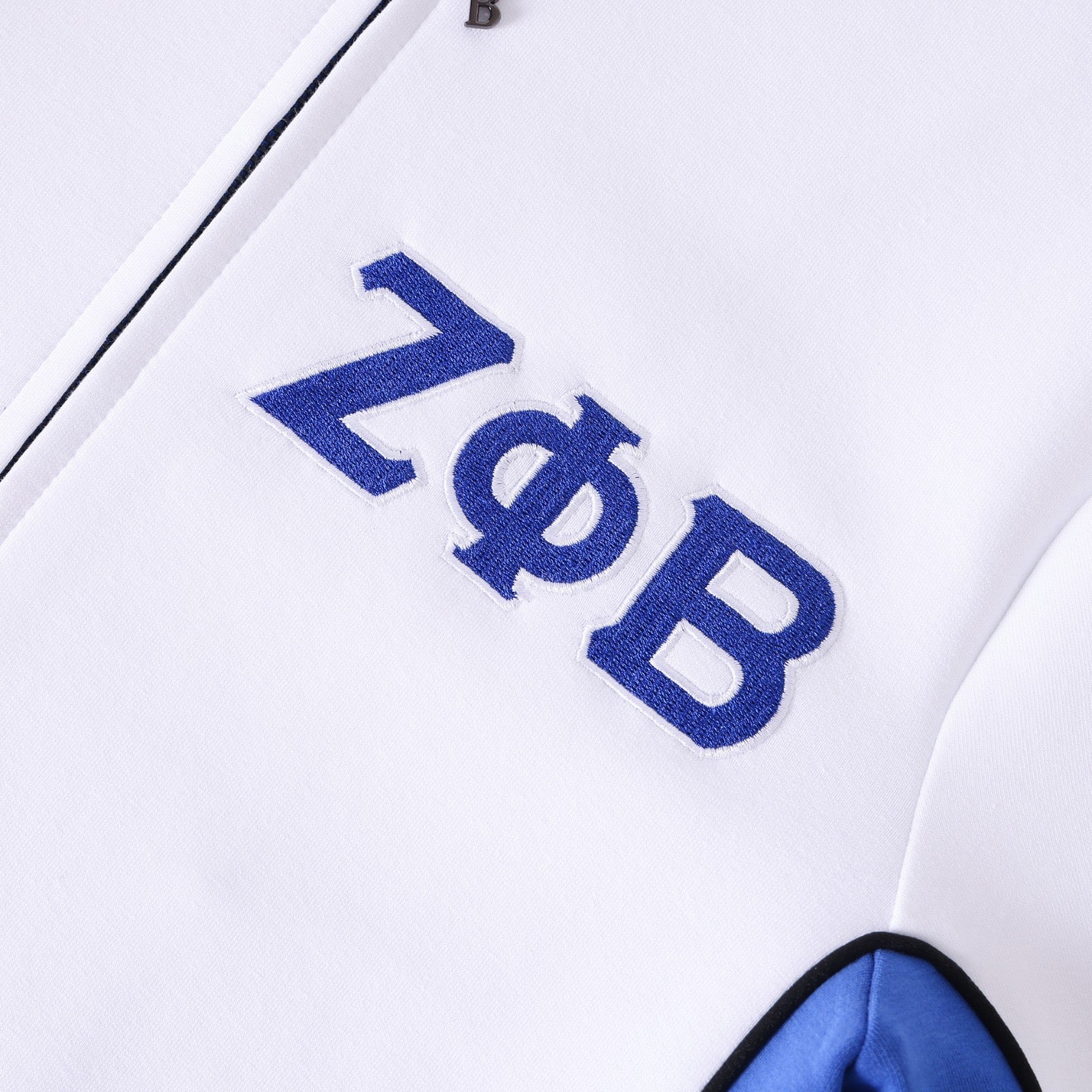 Zeta White Air Tech Fleece Warm Up Jacket