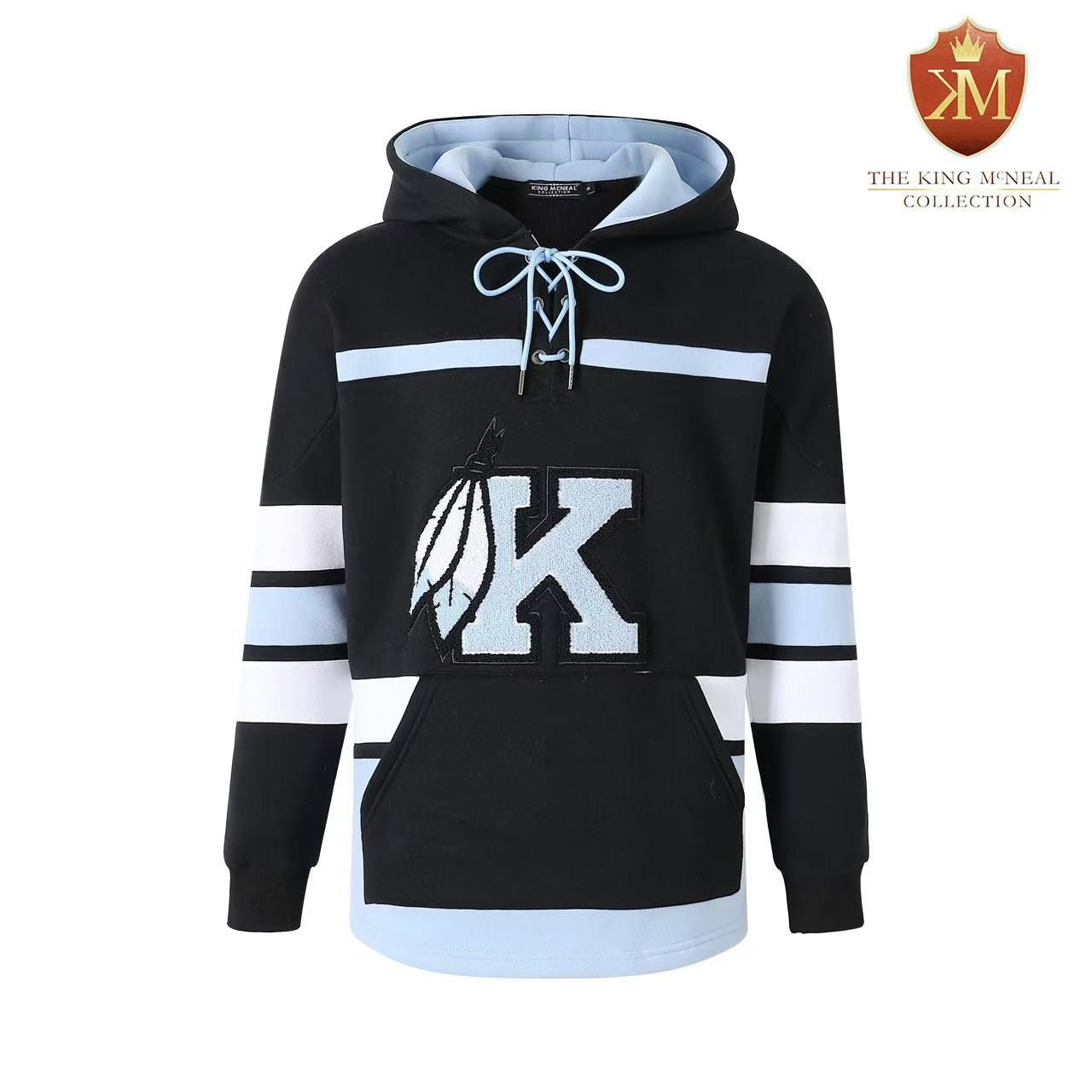 Kankakee Black Hockey Hooded Sweatshirt