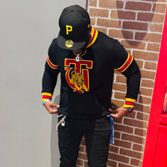 Tuskegee Black Pocket Crewneck
