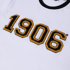 1906 White Premium Chenille Ringer Shirt