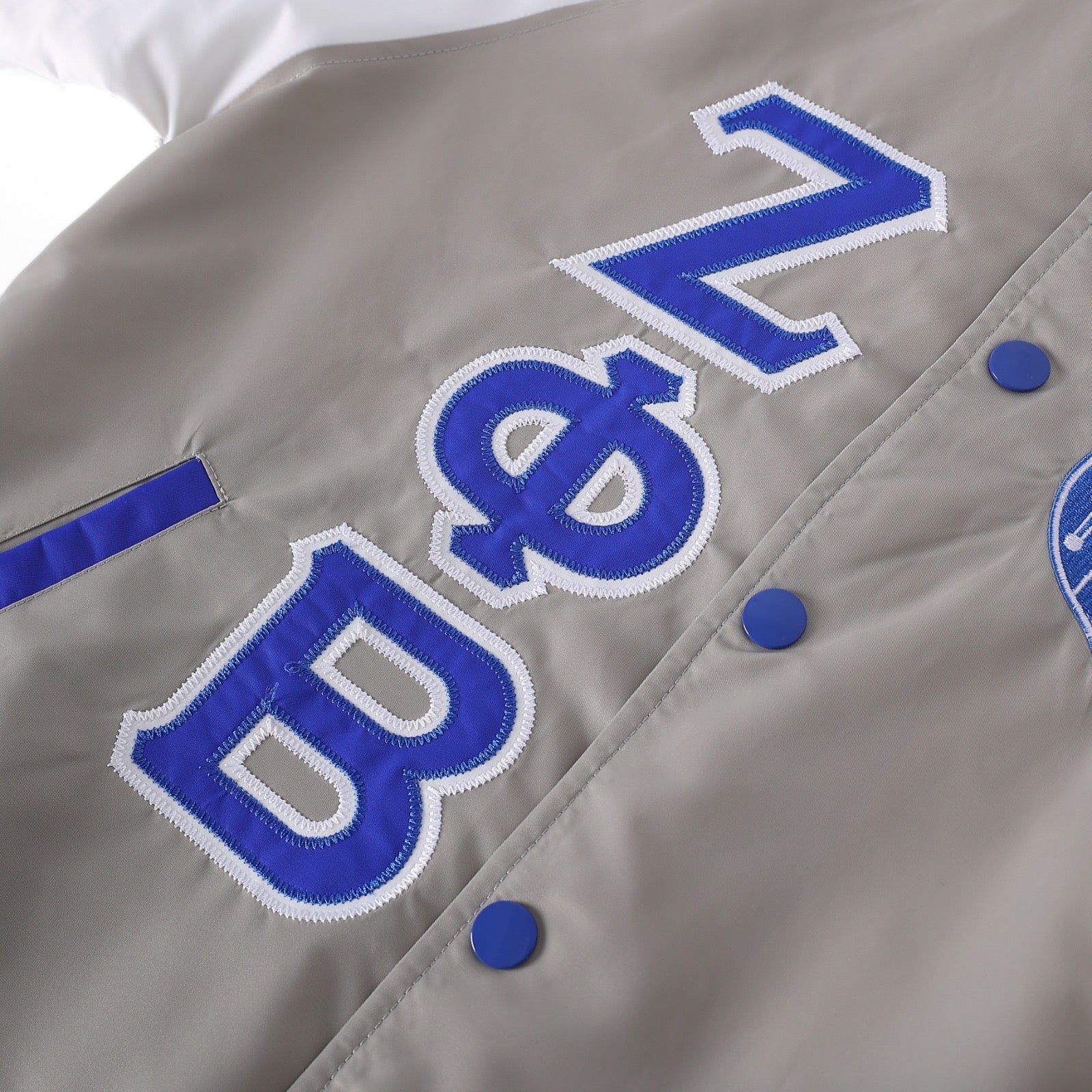 Grey Zeta Bomber Jacket Custom Lining
