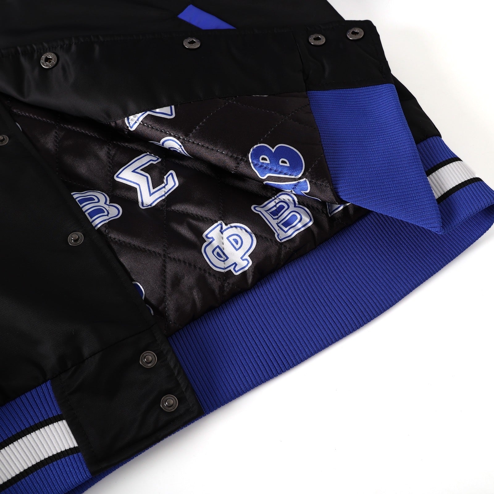 Sigma Black Bomber Jacket Custom Lining