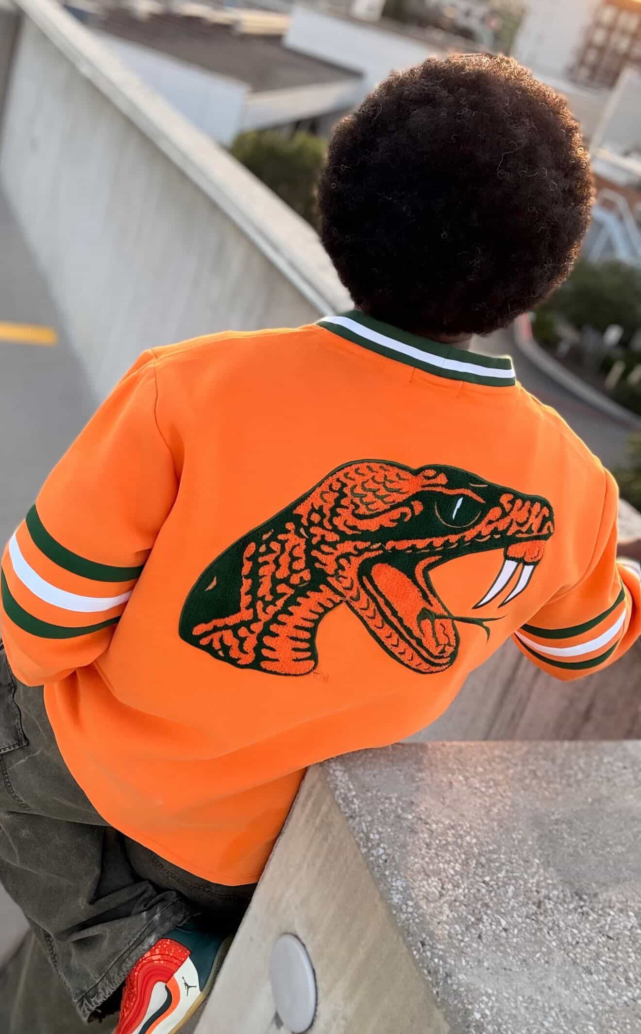 FAMU Orange Fleece Cardigan