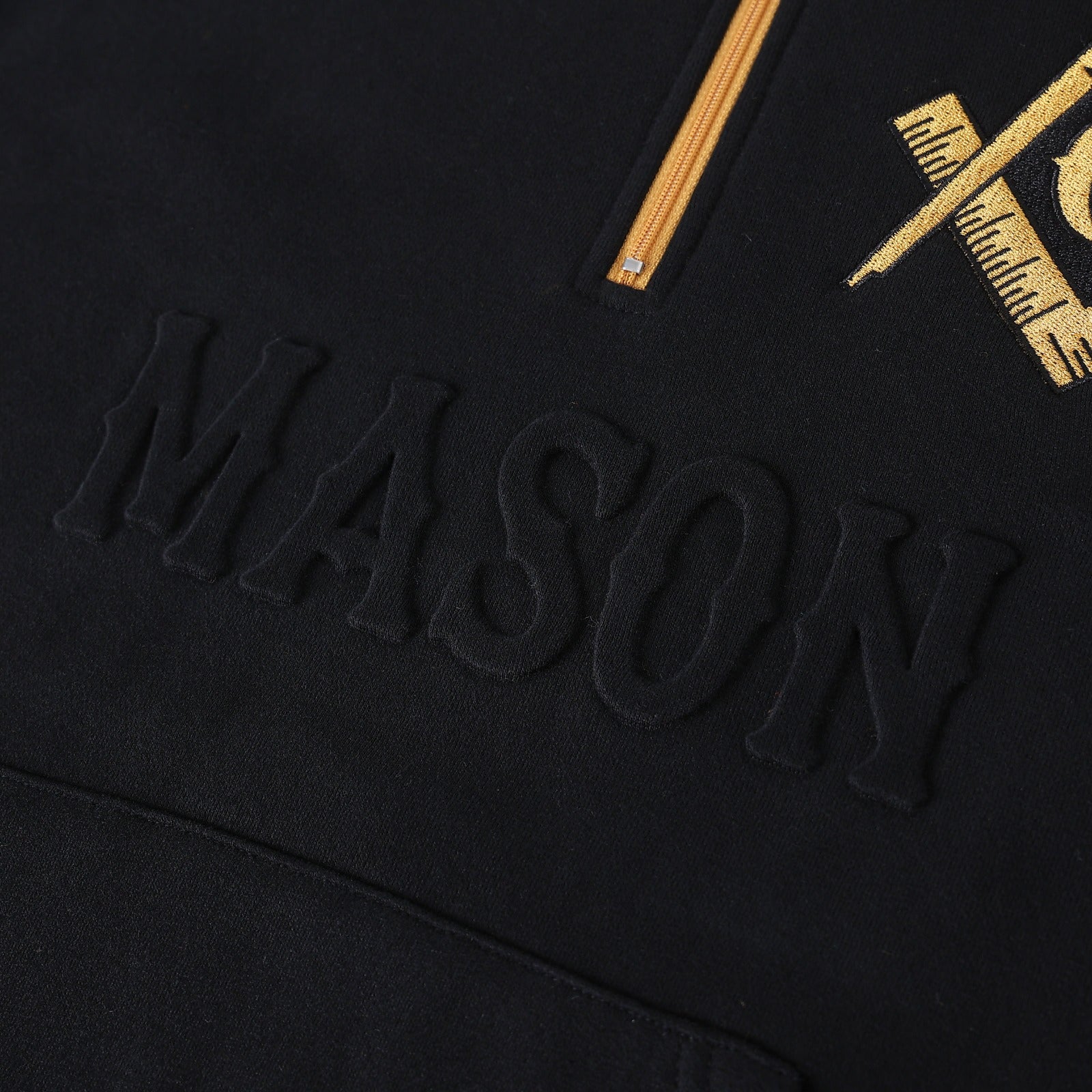 Mason Black Quarter Zip Sweatshirt
