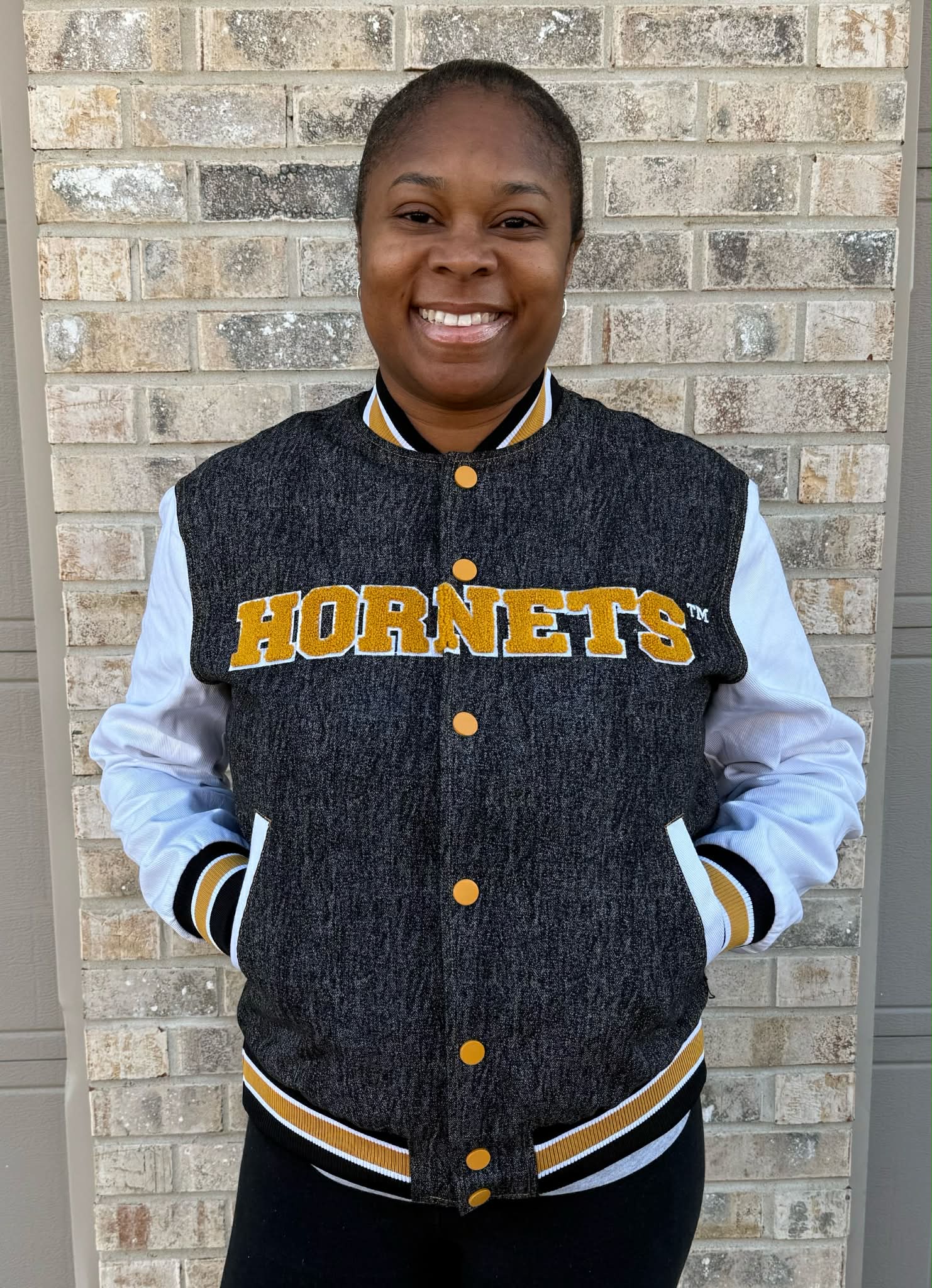 Alabama State Black Denim Bomber Jacket