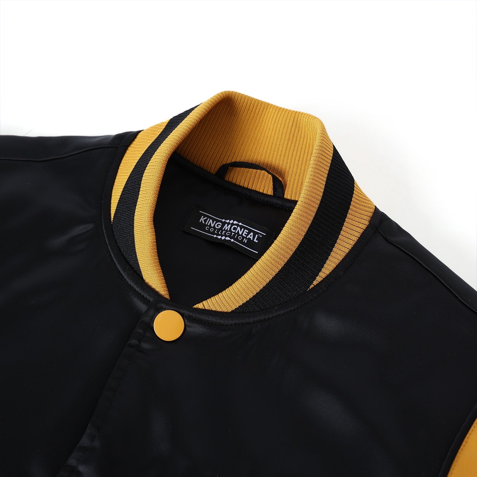 Alpha Black/Gold Bomber Jacket