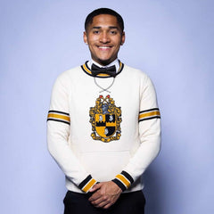 Alpha Neutral Crest Chenille Crewneck