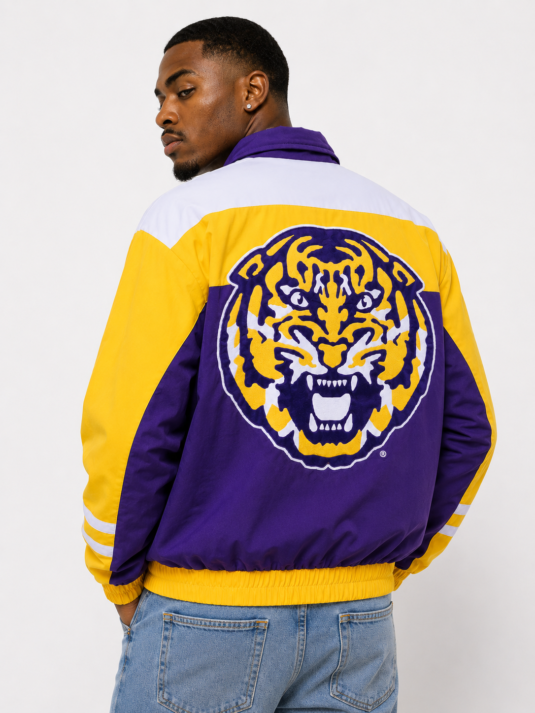LSU Purple Full Zip Windbreaker Tech