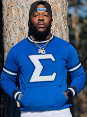 Phi Beta Sigma Blue "Sigma" Chenille Crewneck
