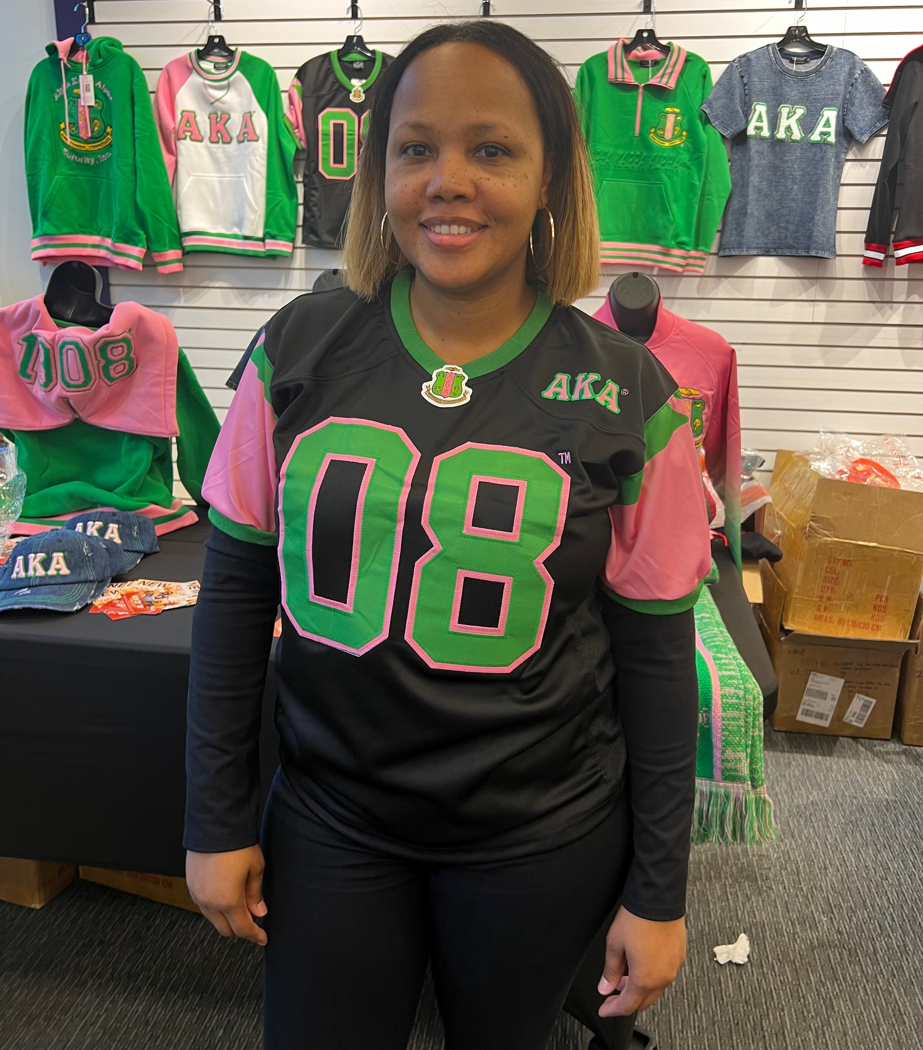 AKA Black Football Jersey