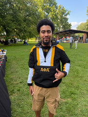 Alpha Black Windbreaker Tech Pullover