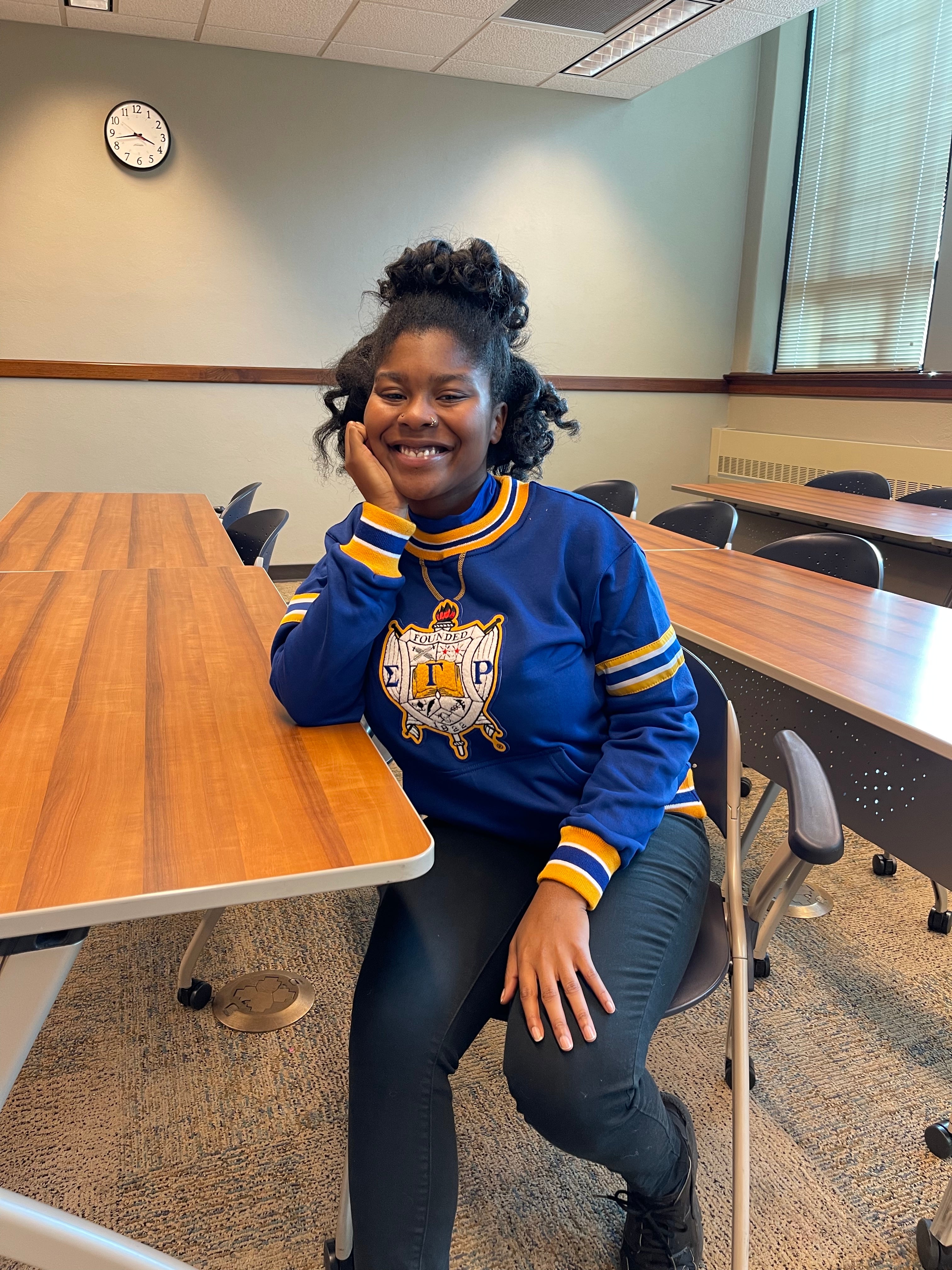 SGRho Chenille Crest Crewneck