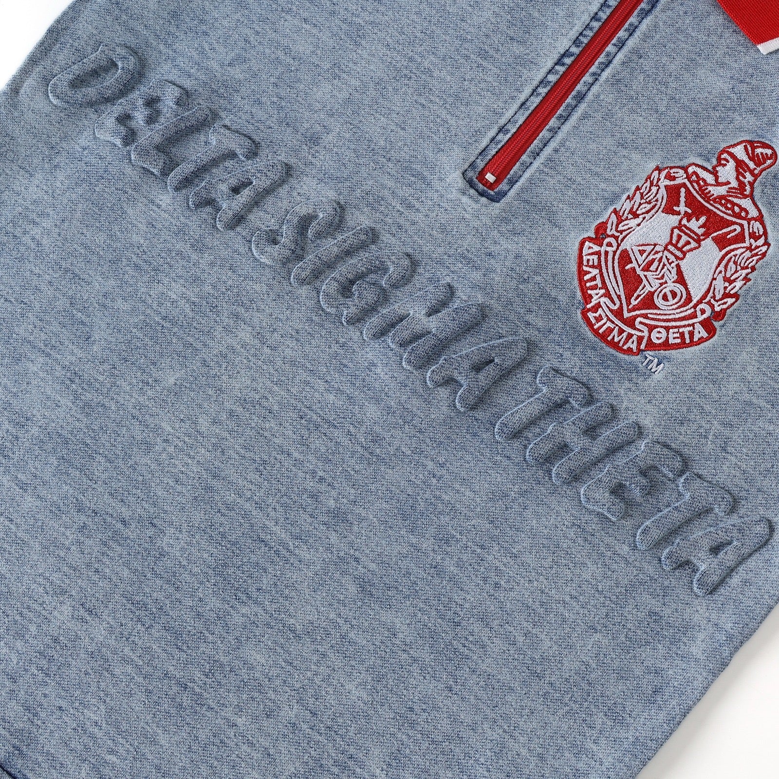Delta Denim Embossed Polo Shirt