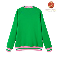 AKA Green Chenille Crest Crewneck (Unisex Size)