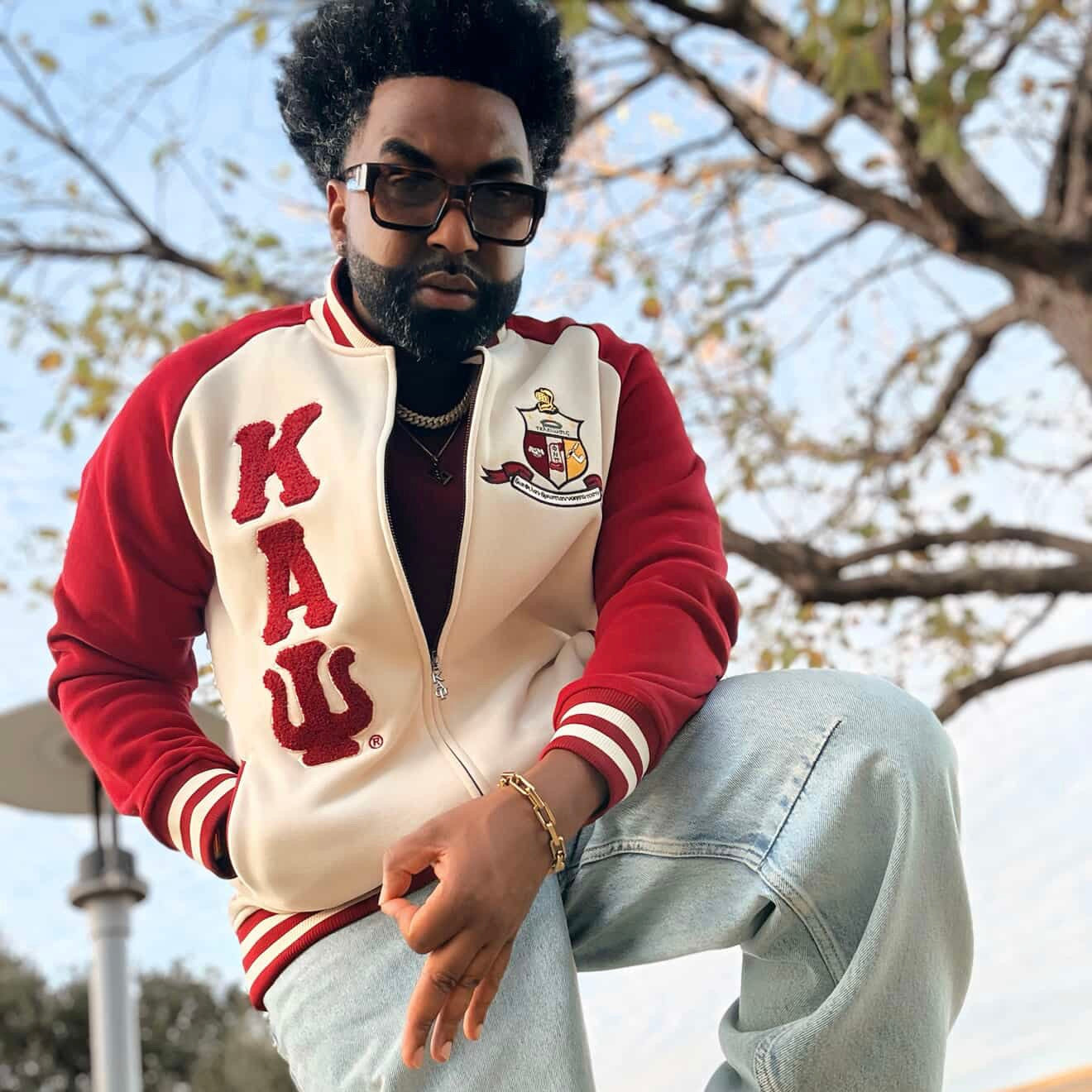 Kappa Kream Varsity Fleece Jacket