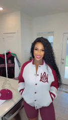 Alabama A&M White Fleece Jacket