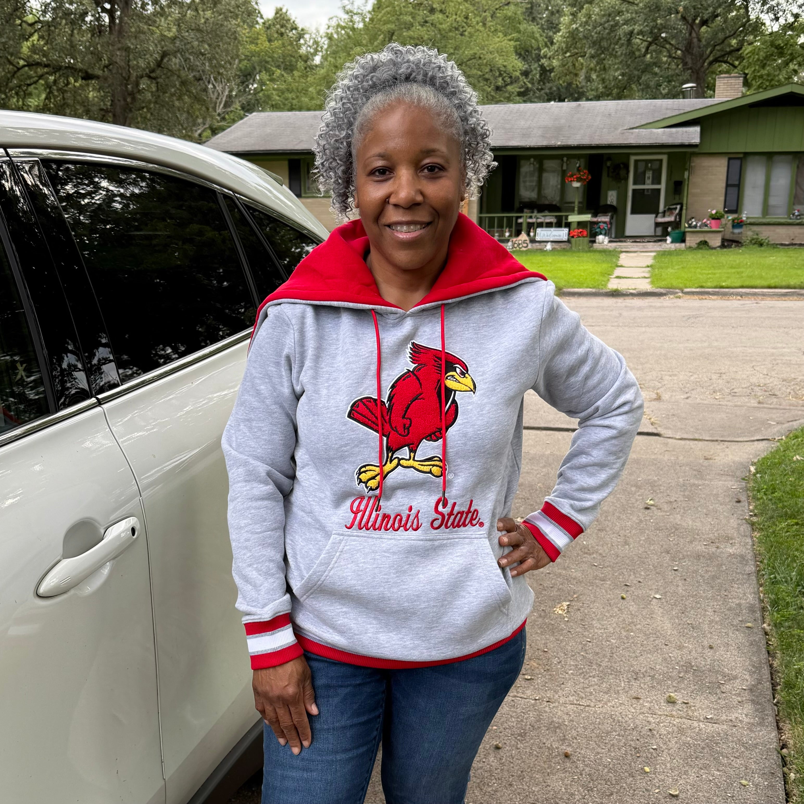 Illinois State University Grey Prep Hoodie
