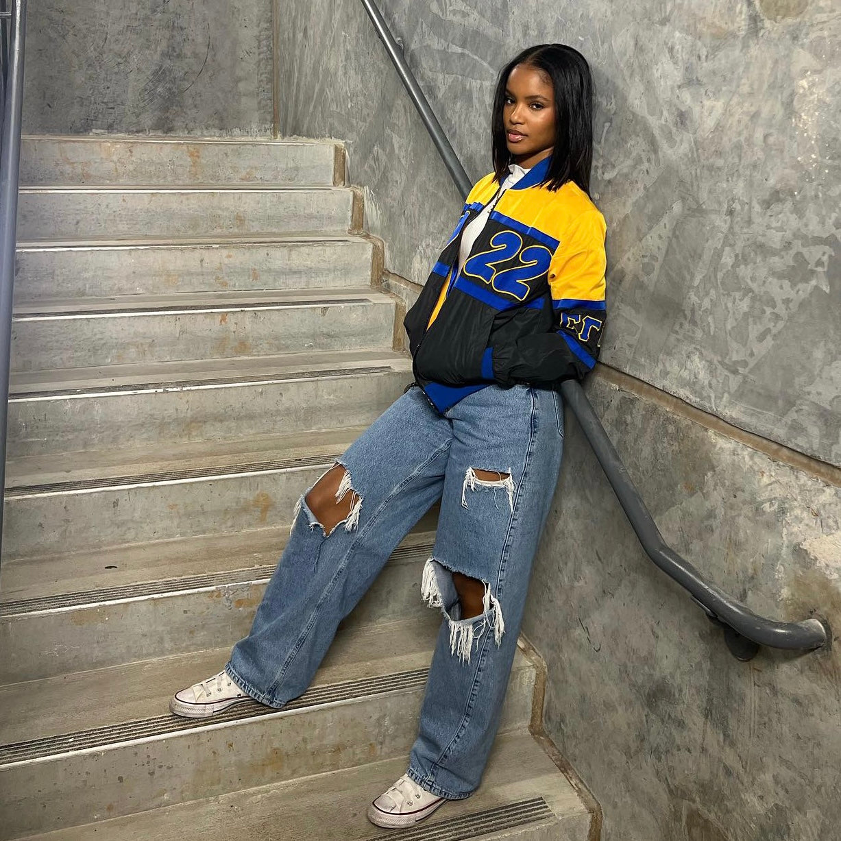 SGRho Black 3M Reflective Bomber Jacket