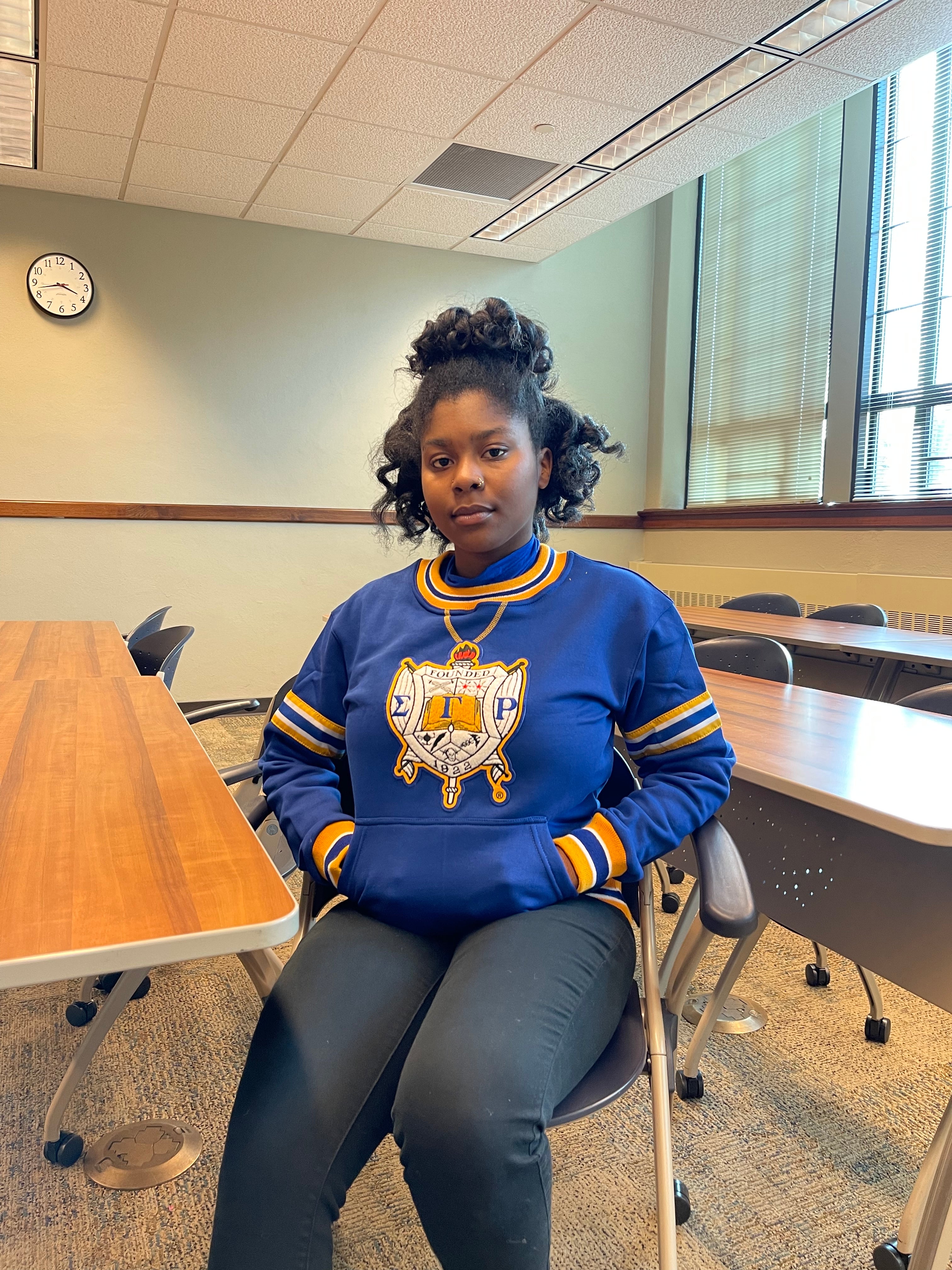 SGRho Chenille Crest Crewneck