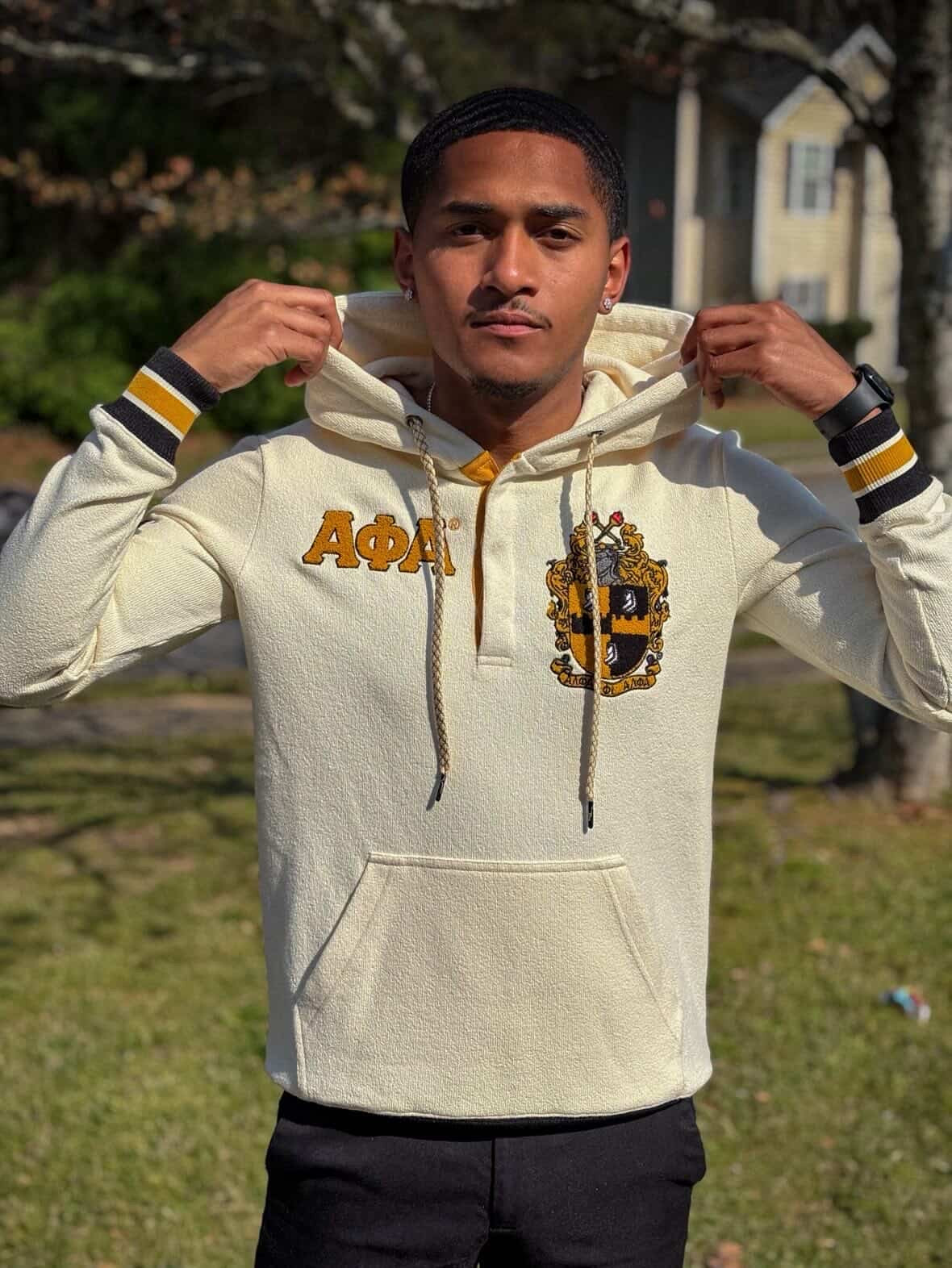 Alpha Neutral Qtr Button-Up Hoodie