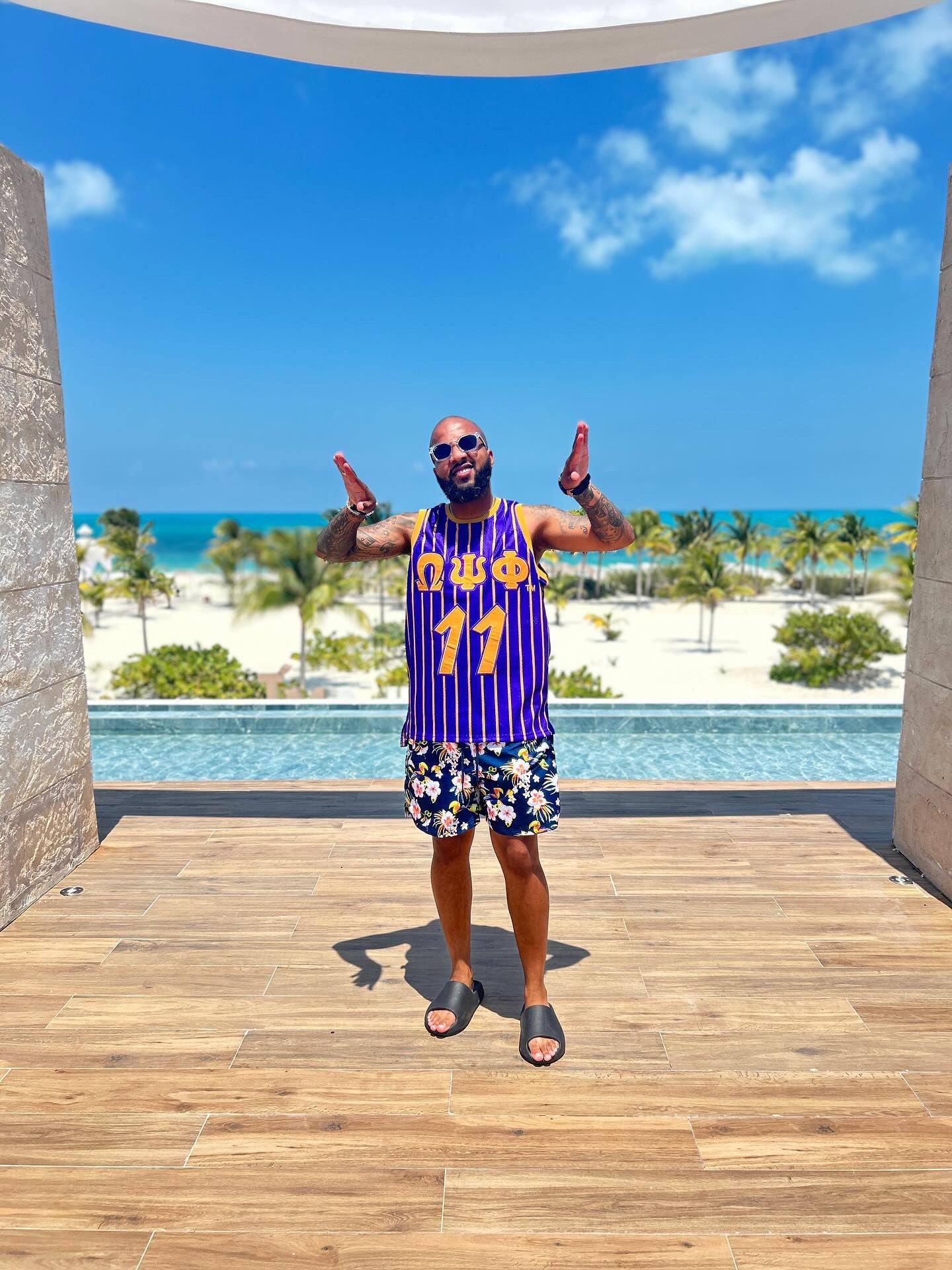 Omega Pinstripe Basketball Jersey