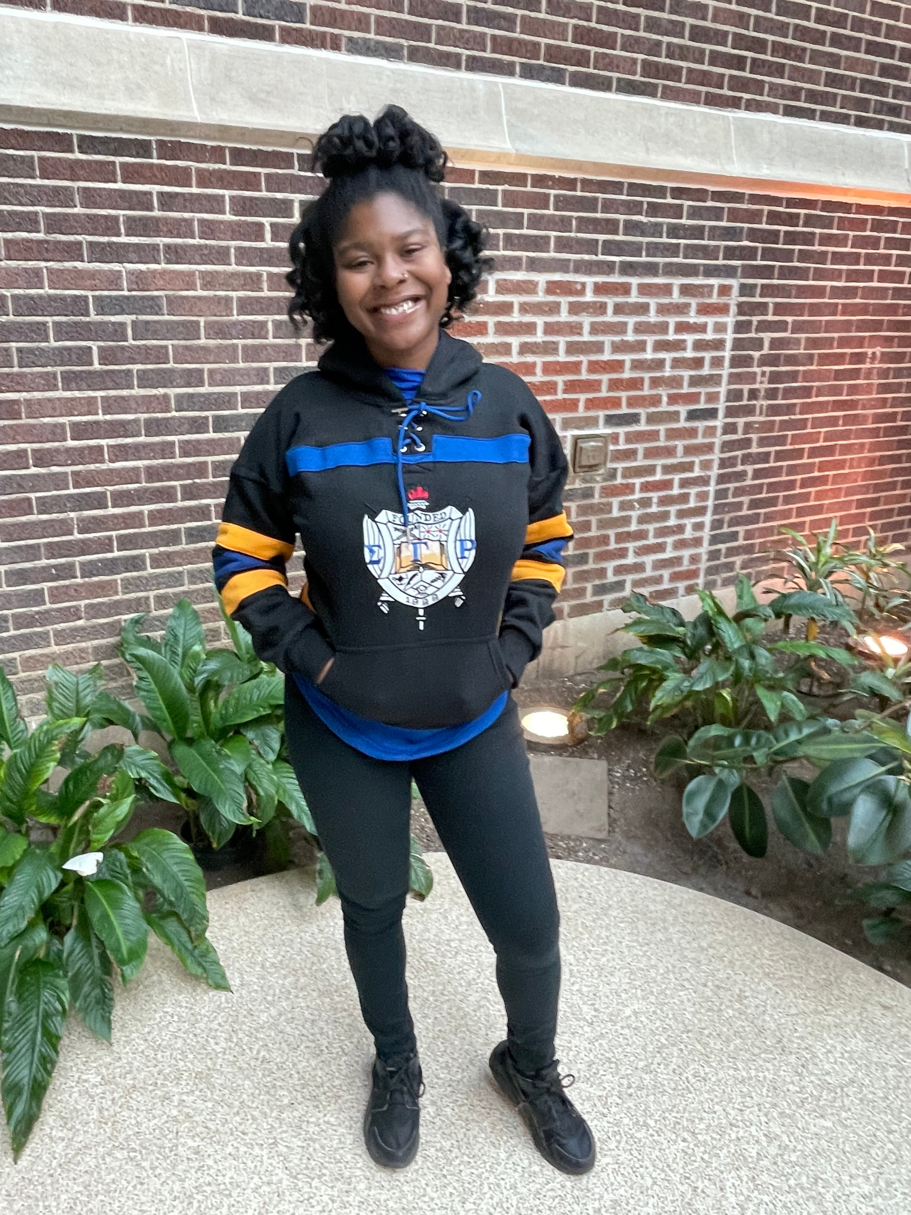 SGRho Black Hockey Hoodie Unisex