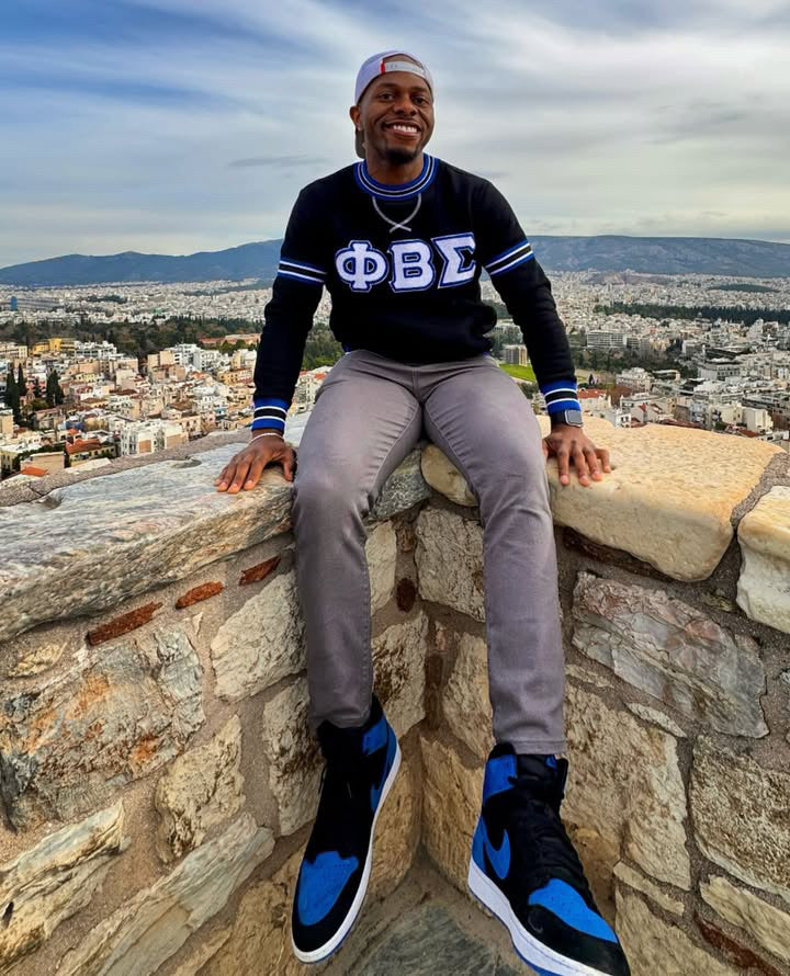 Phi Beta Sigma Black Chenille Crewneck sweatshirt