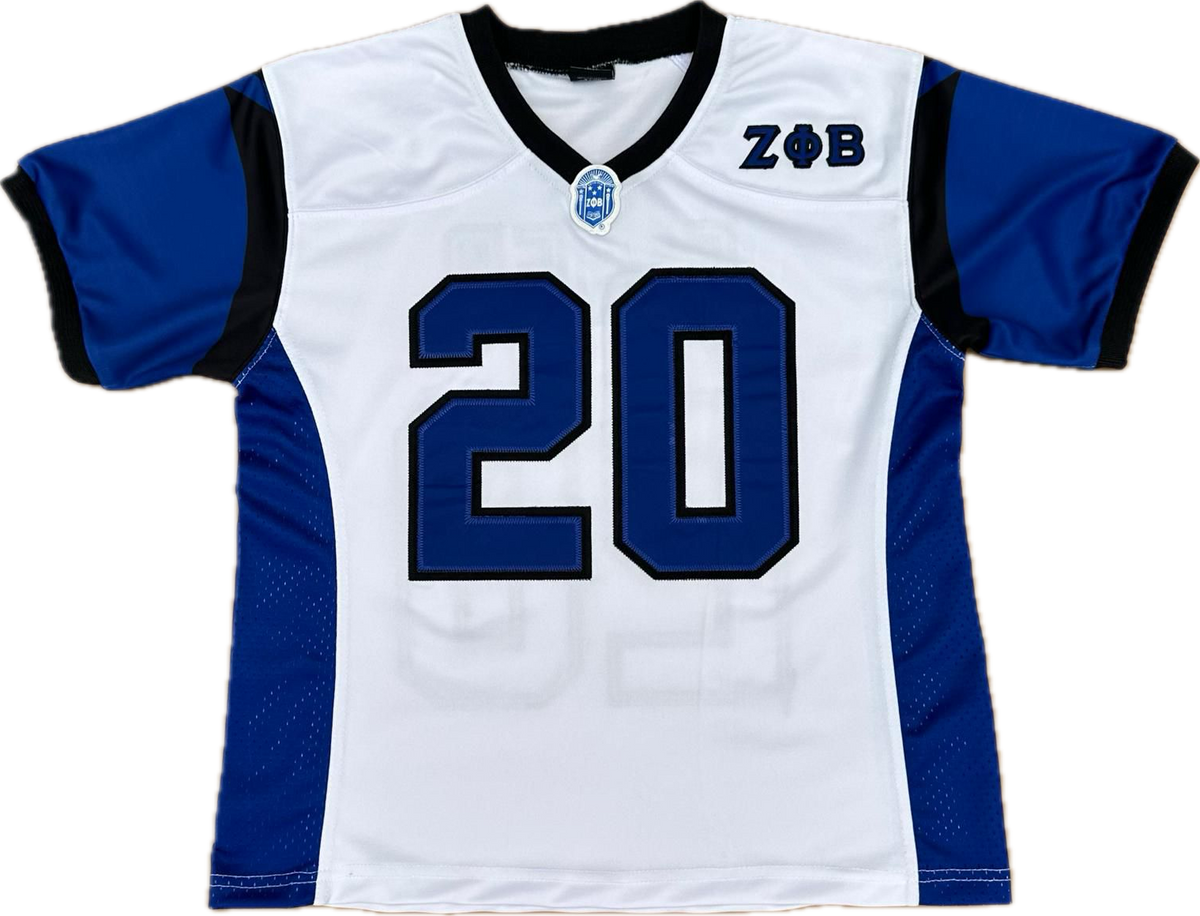 Zeta White Football Jersey