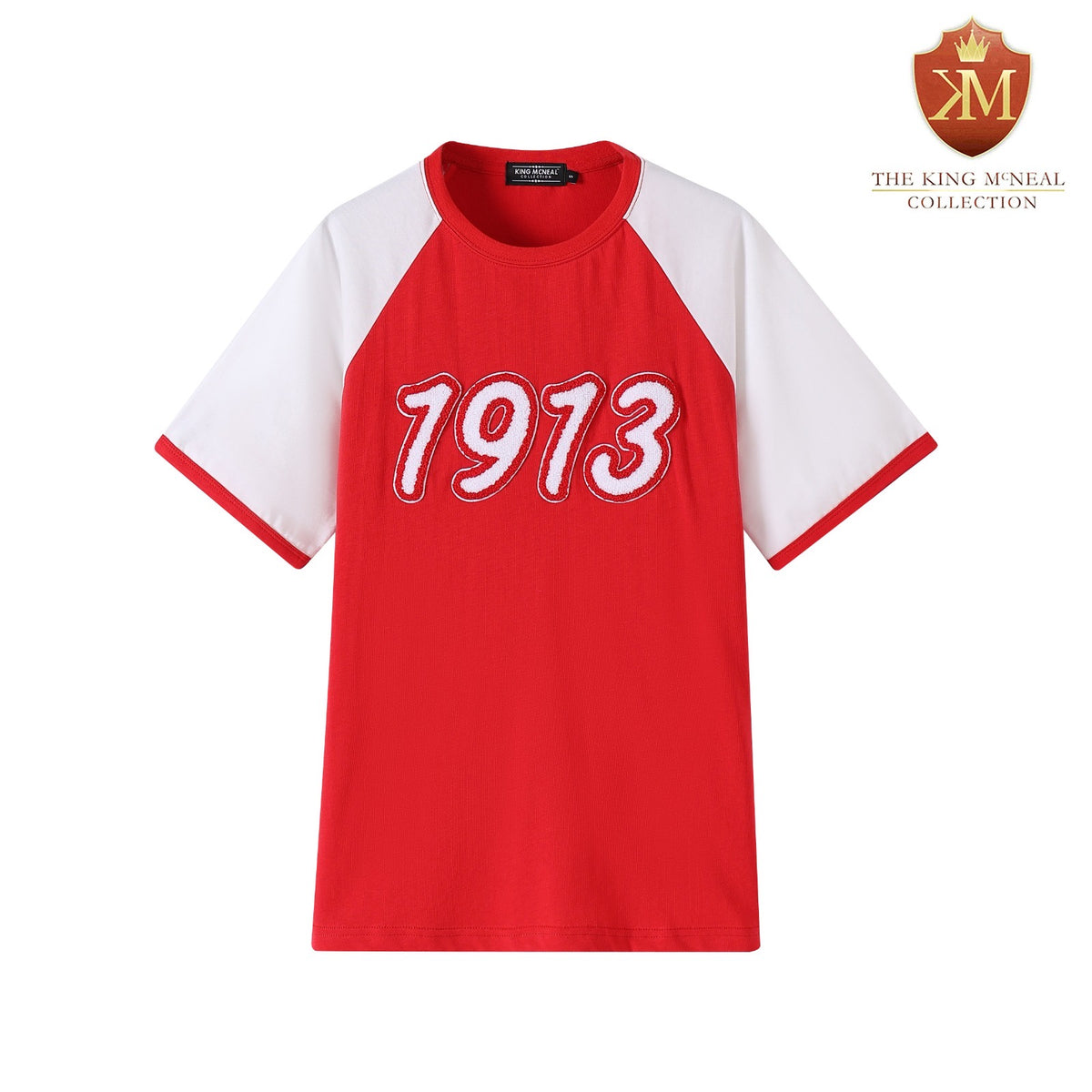 1913 Red Chenille Premium Raglan Shirt