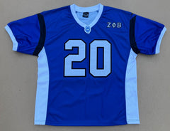 Zeta Blue Football Jersey