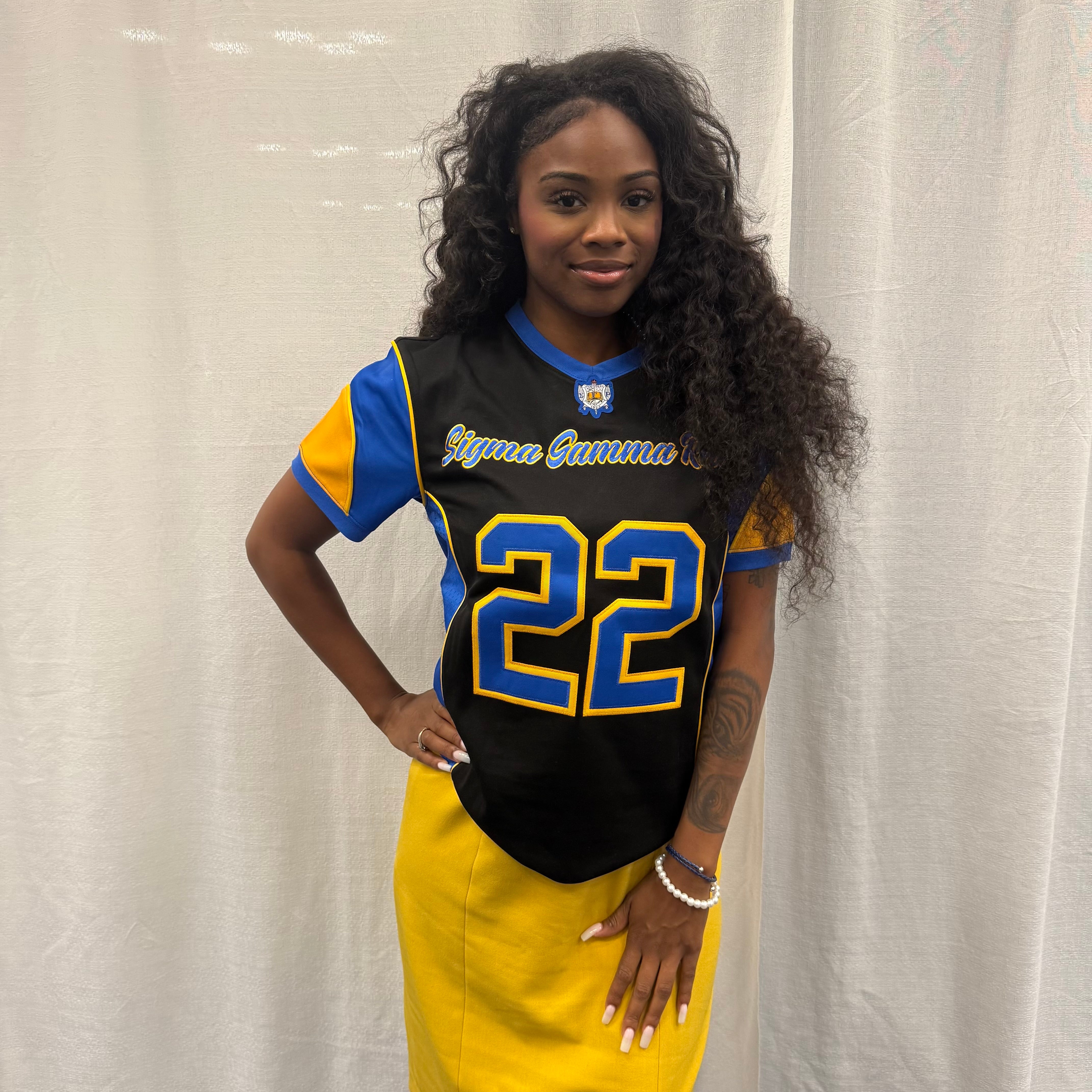 SGRho Black Football Jersey