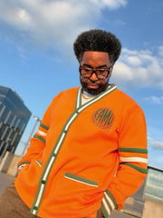 FAMU Orange Fleece Cardigan