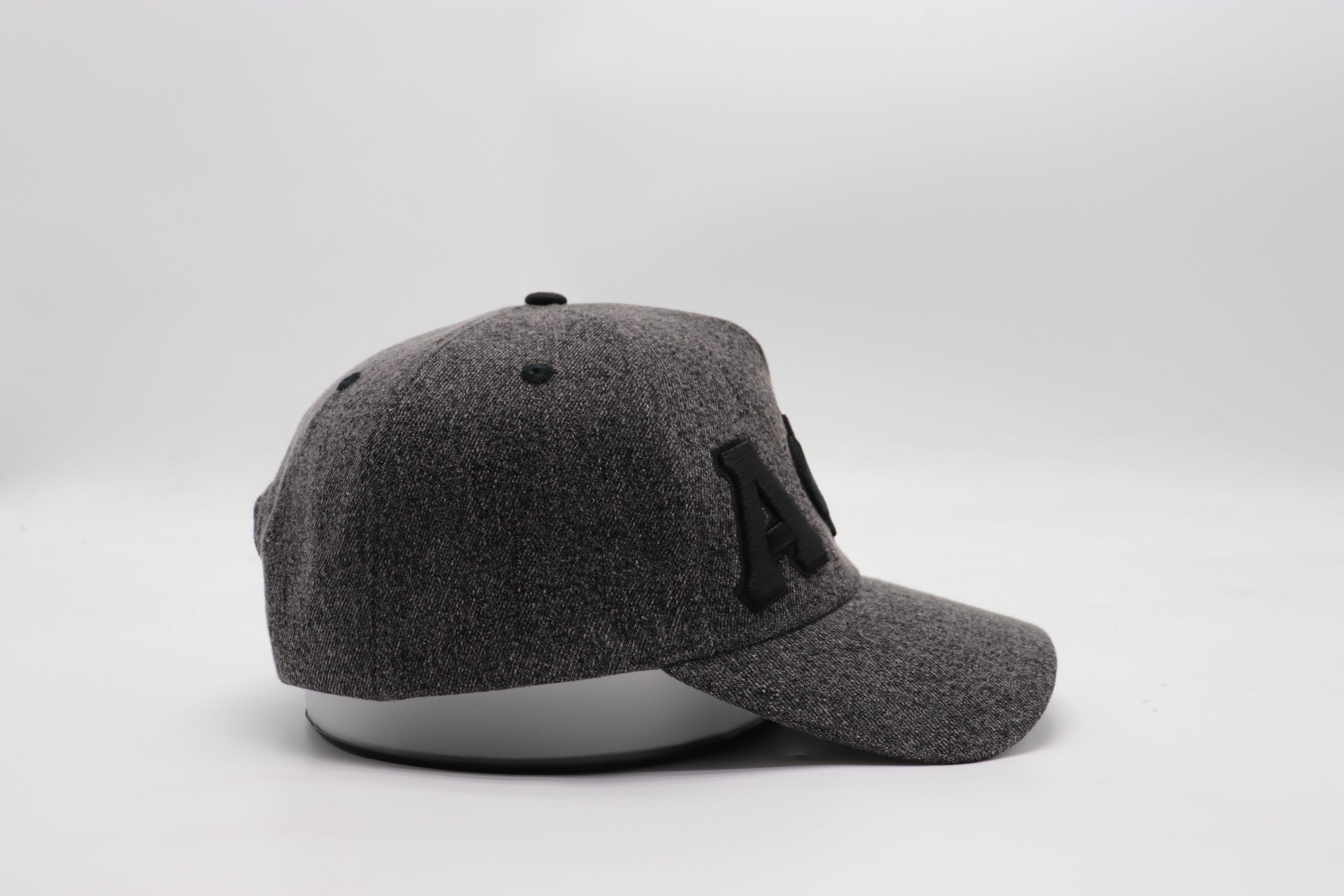 Alpha Black Denim Snapback Hat
