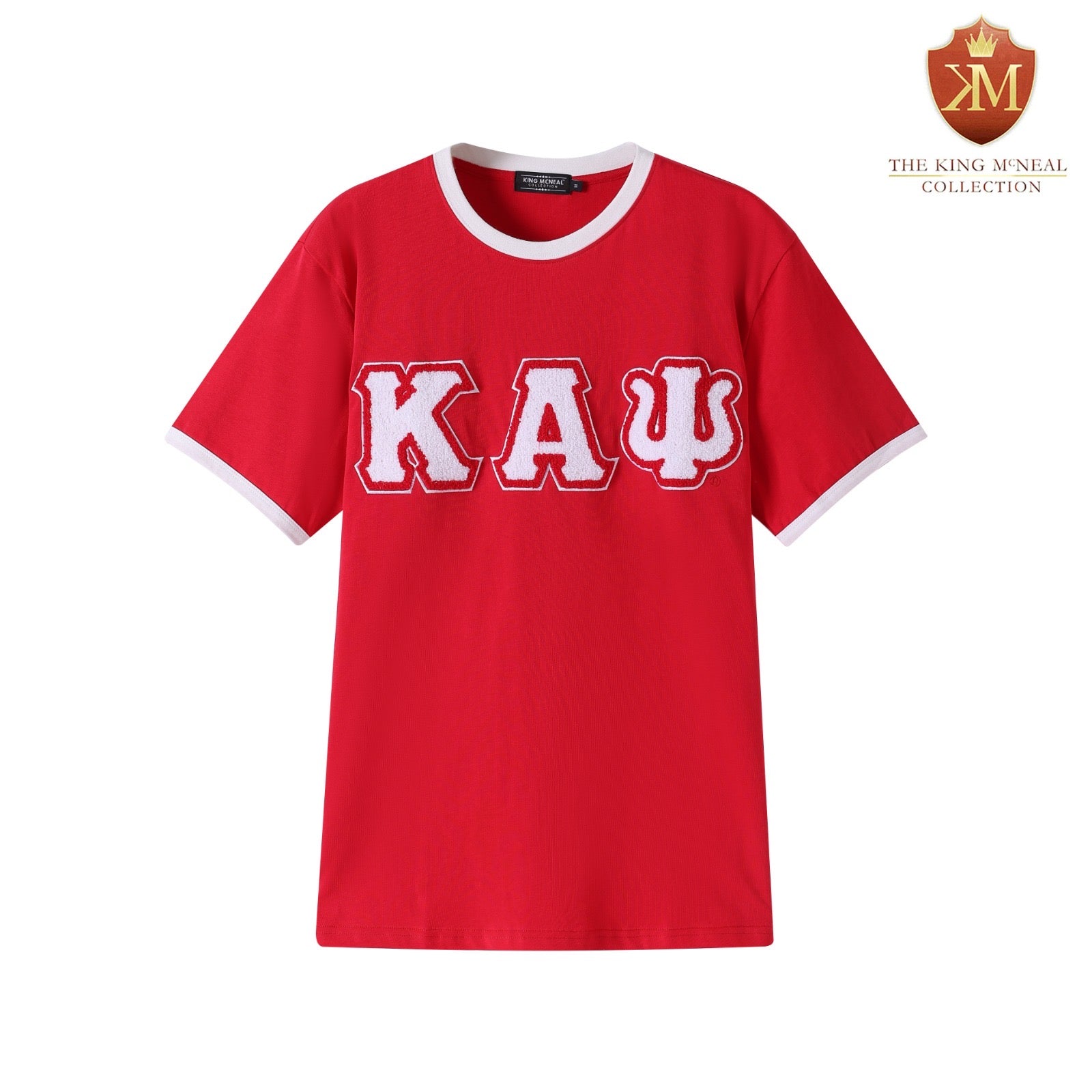 Kappa Red Chenille Letter Ringer Premium Shirt