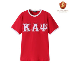 Kappa Red Chenille Letter Ringer Premium Shirt