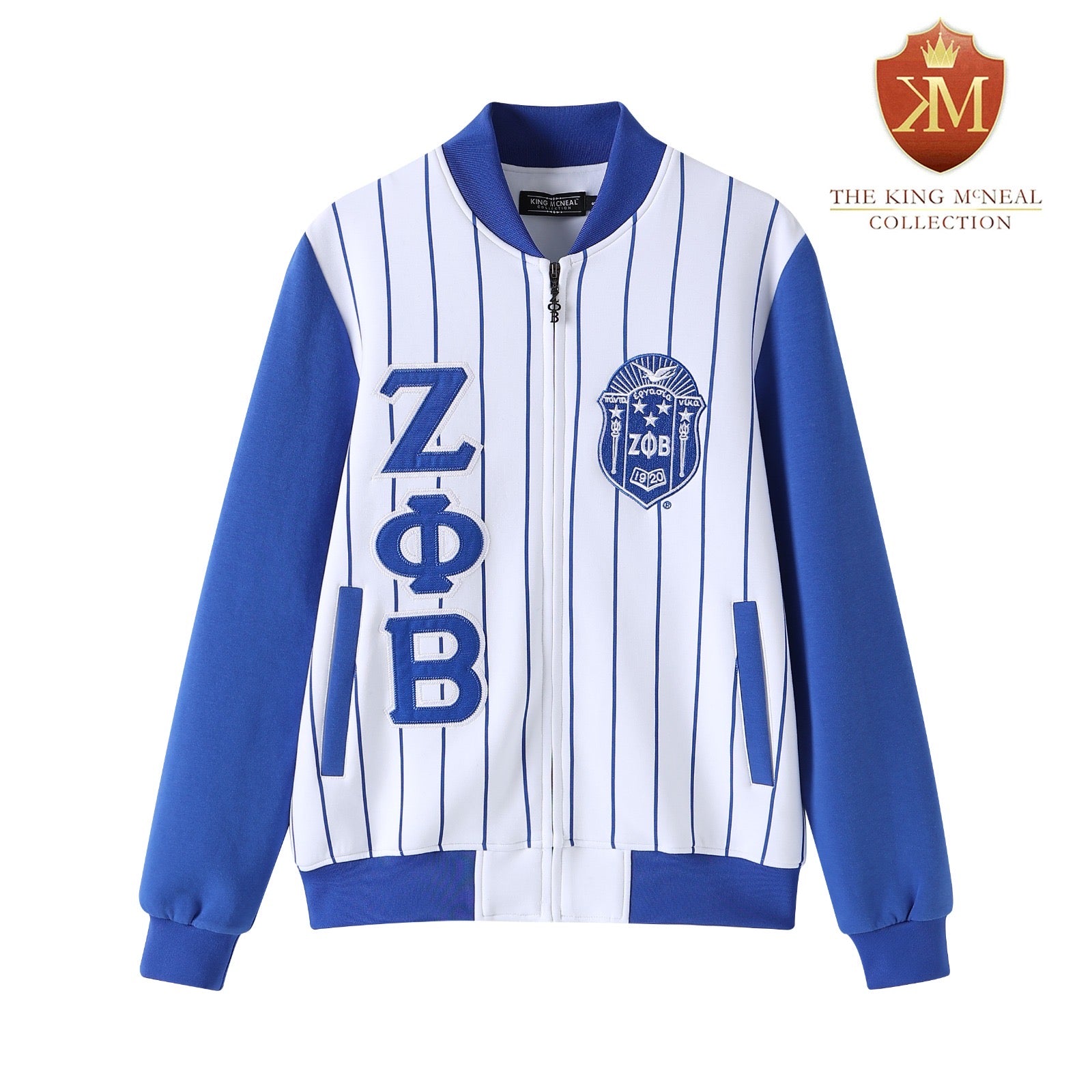 Zeta Phi Beta Pinstripe Tech Track Jacket