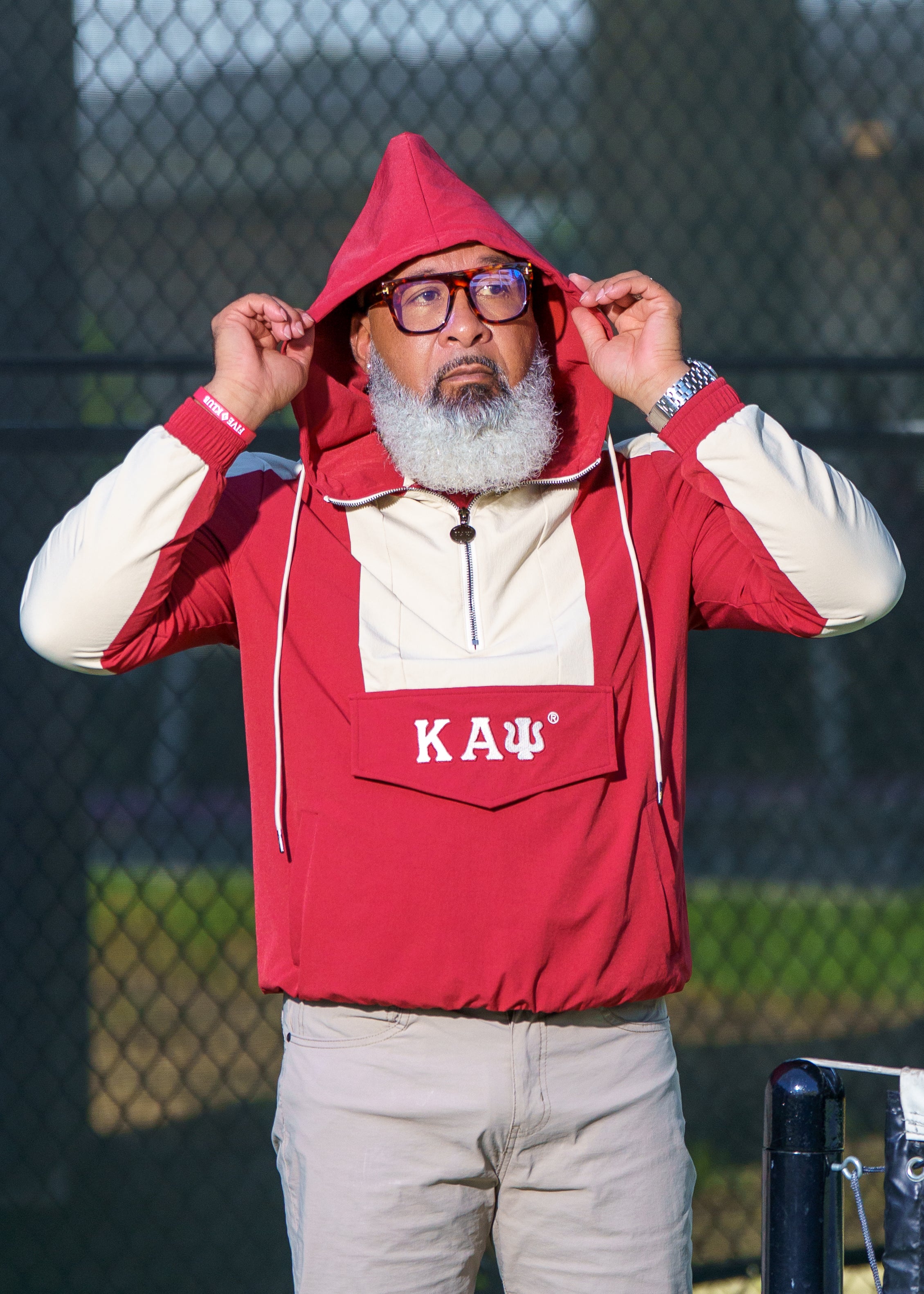 Kappa Krimson Windbreaker Tech Pullover