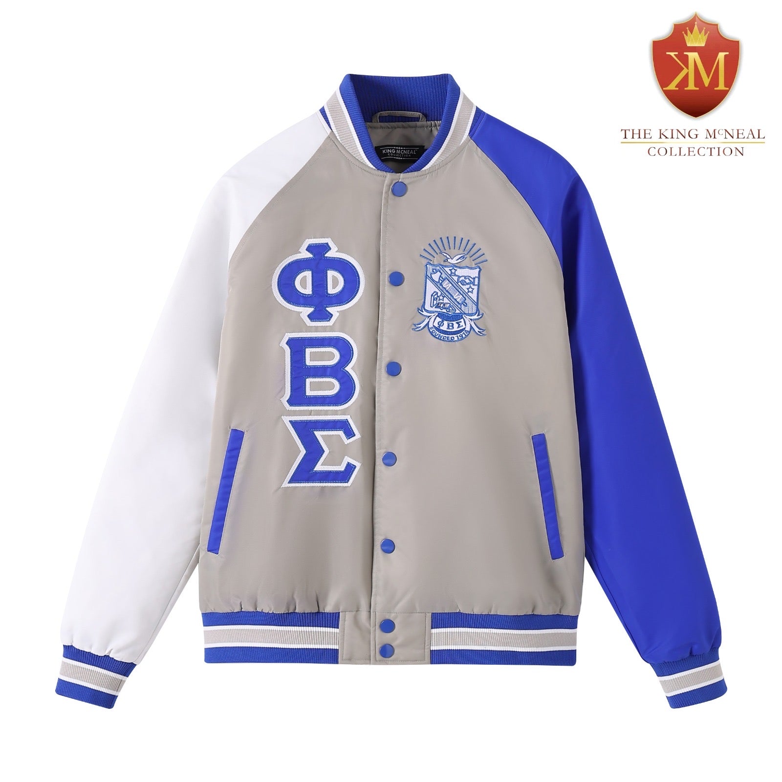 Grey Sigma Bomber Jacket