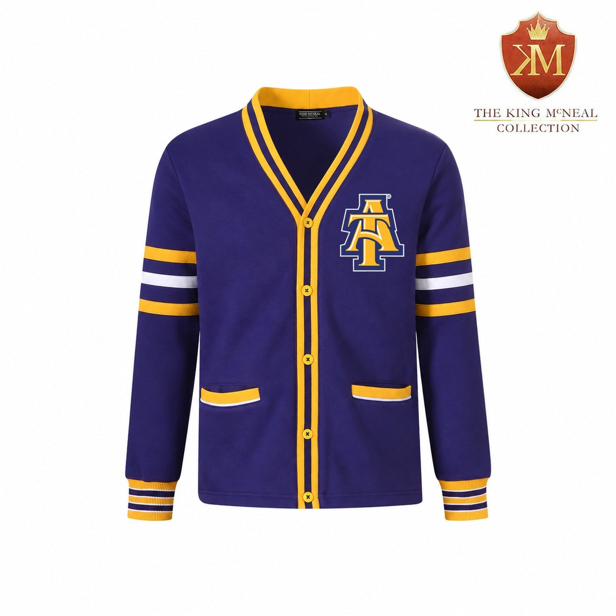 North Carolina A&T Blue Fleece Cardigan