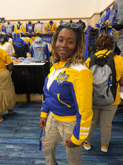 SGRHO Blue Full Zip Windbreaker Tech Jacket (Unisex)
