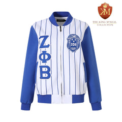 Zeta Phi Beta Pinstripe Tech Track Jacket