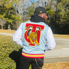 Tuskegee University Denim Bomber Jacket