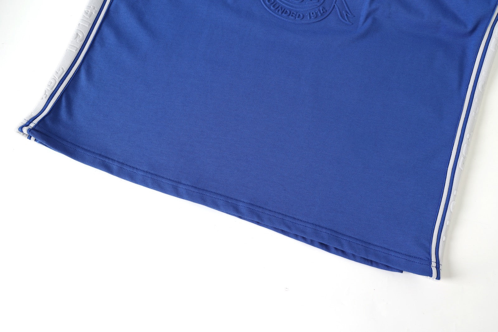 Sigma Blue Tapered Embossed Premium Crest Shirt